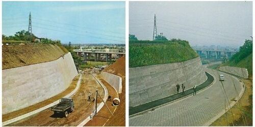 昭和36年　土地区画整理事業（日野市神明上地区）の写真