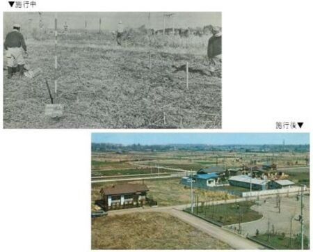 昭和36年　土地区画整理事業（青梅市霞台地区）の写真